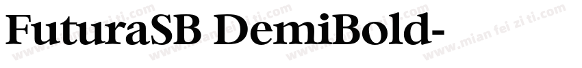 FuturaSB DemiBold字体转换